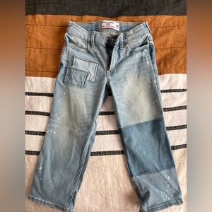 Abercrombie Kids patchwork girls jeans
